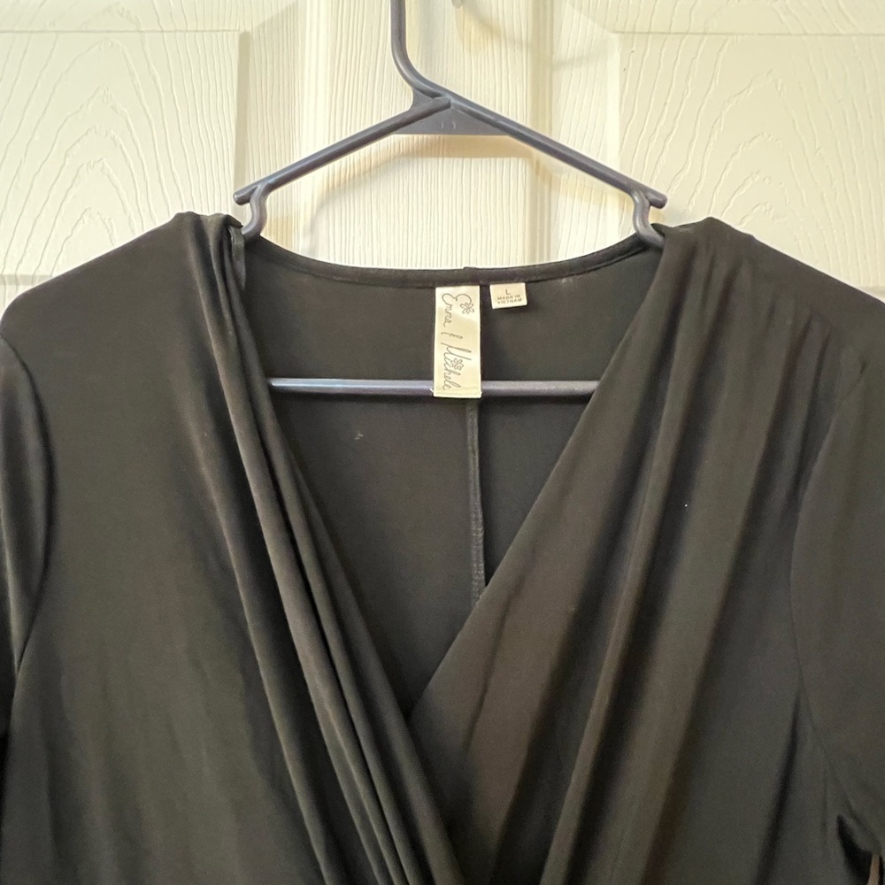 Black dress with silver accent